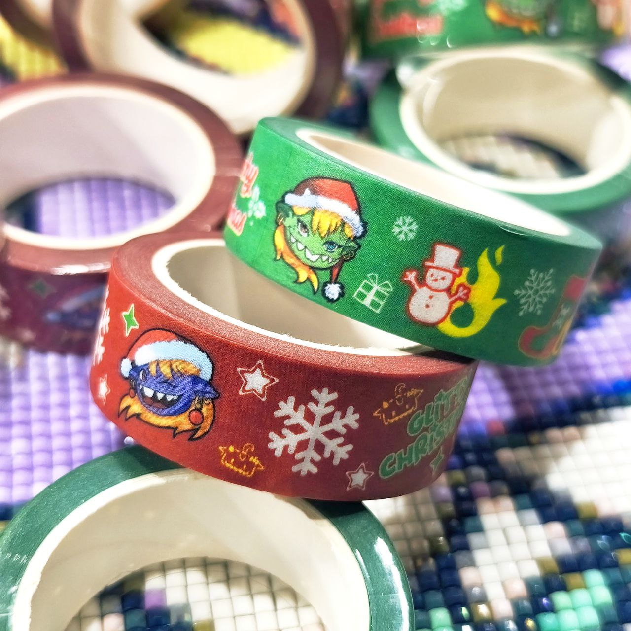 Washi Tape Rojo - Glitty Christmas