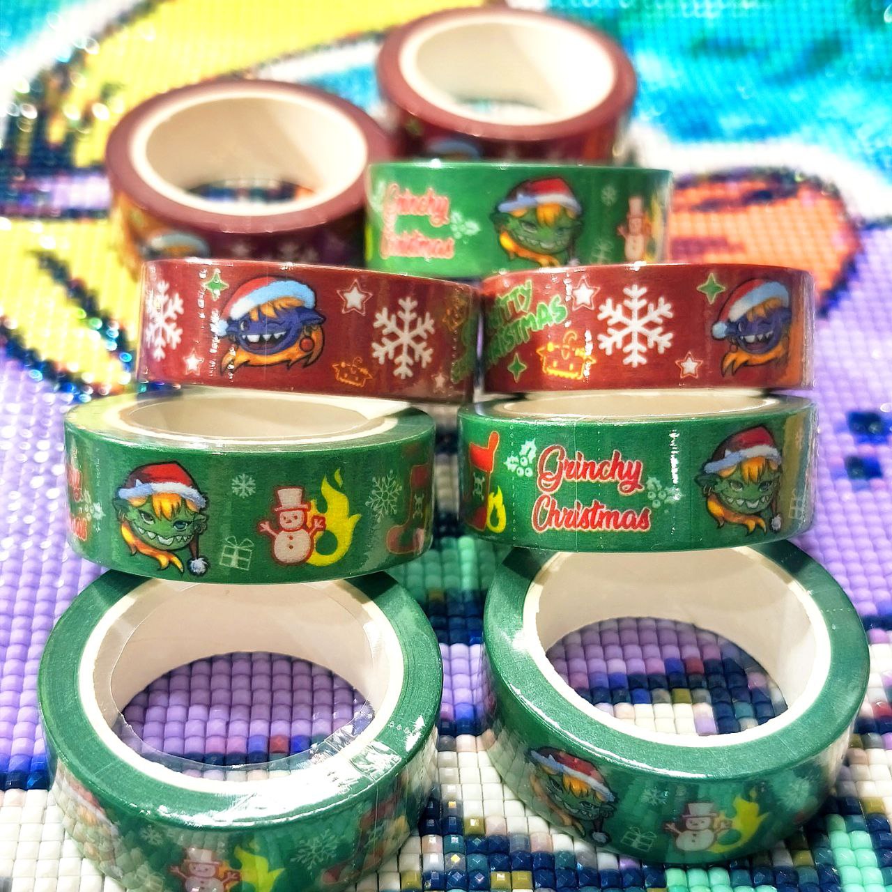 Washi Tape Verde - Grinchy Christmas