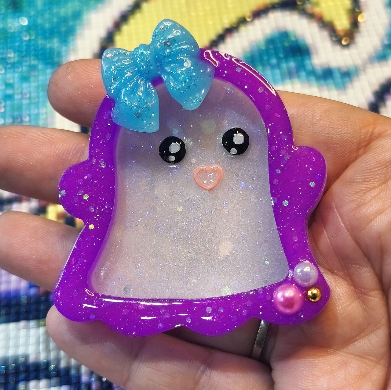 Cover Basurilla Fantasma Kawaii morado