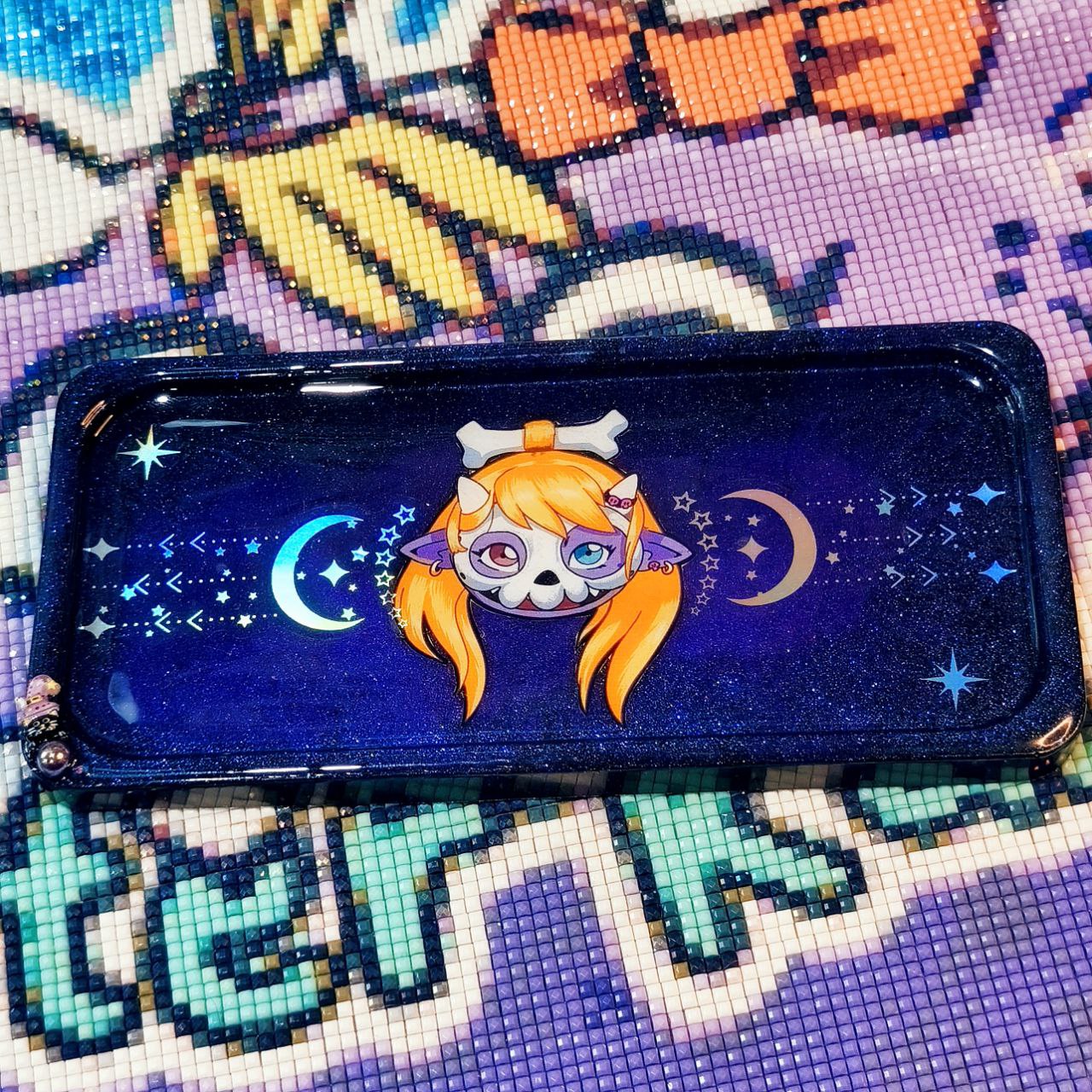 Glitty Halloween Máscara - Bandeja para accesorios