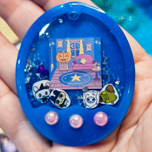 Cover Shaker Halloween Tamagotchi Azul