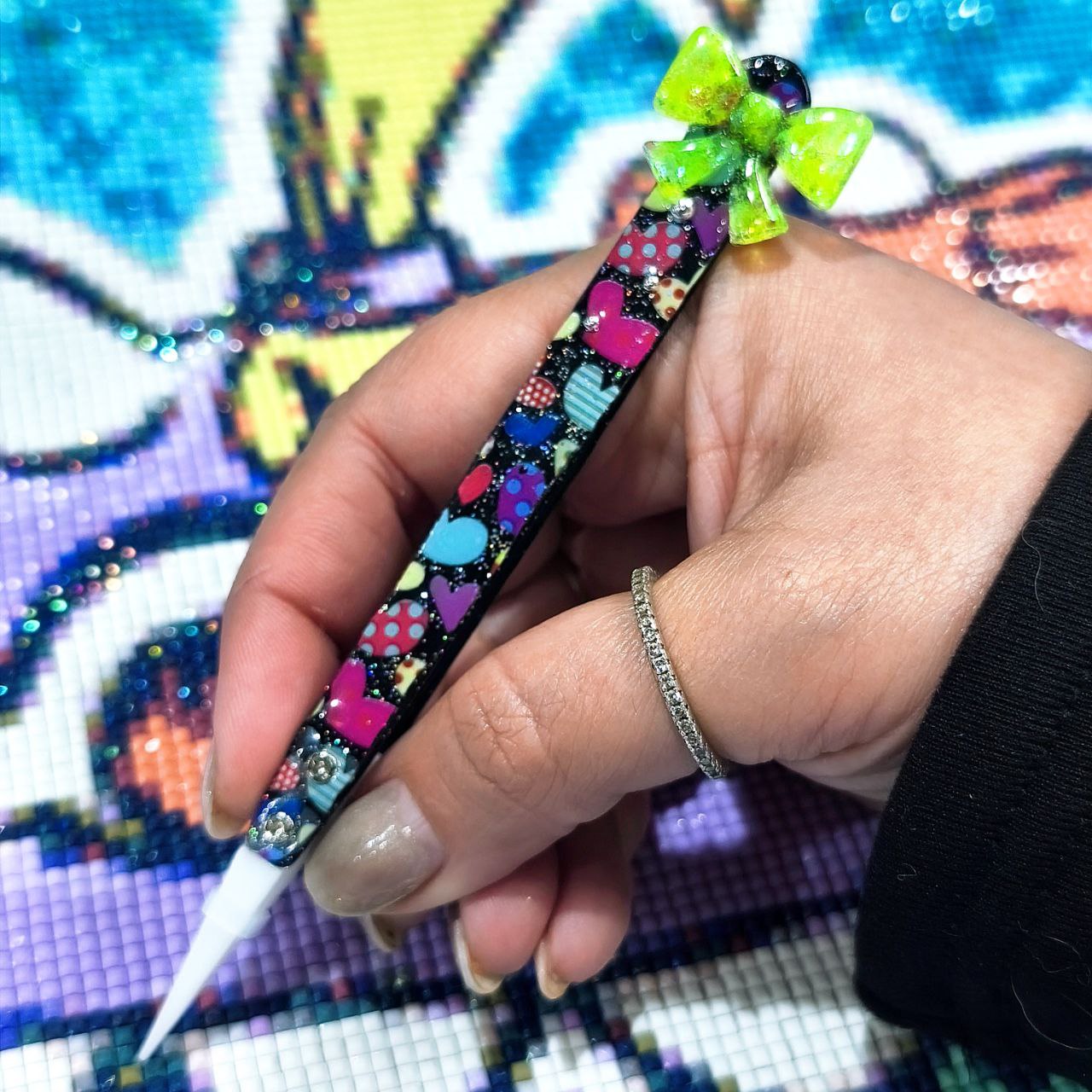 Pinzas Decoradas - Lazo Neón