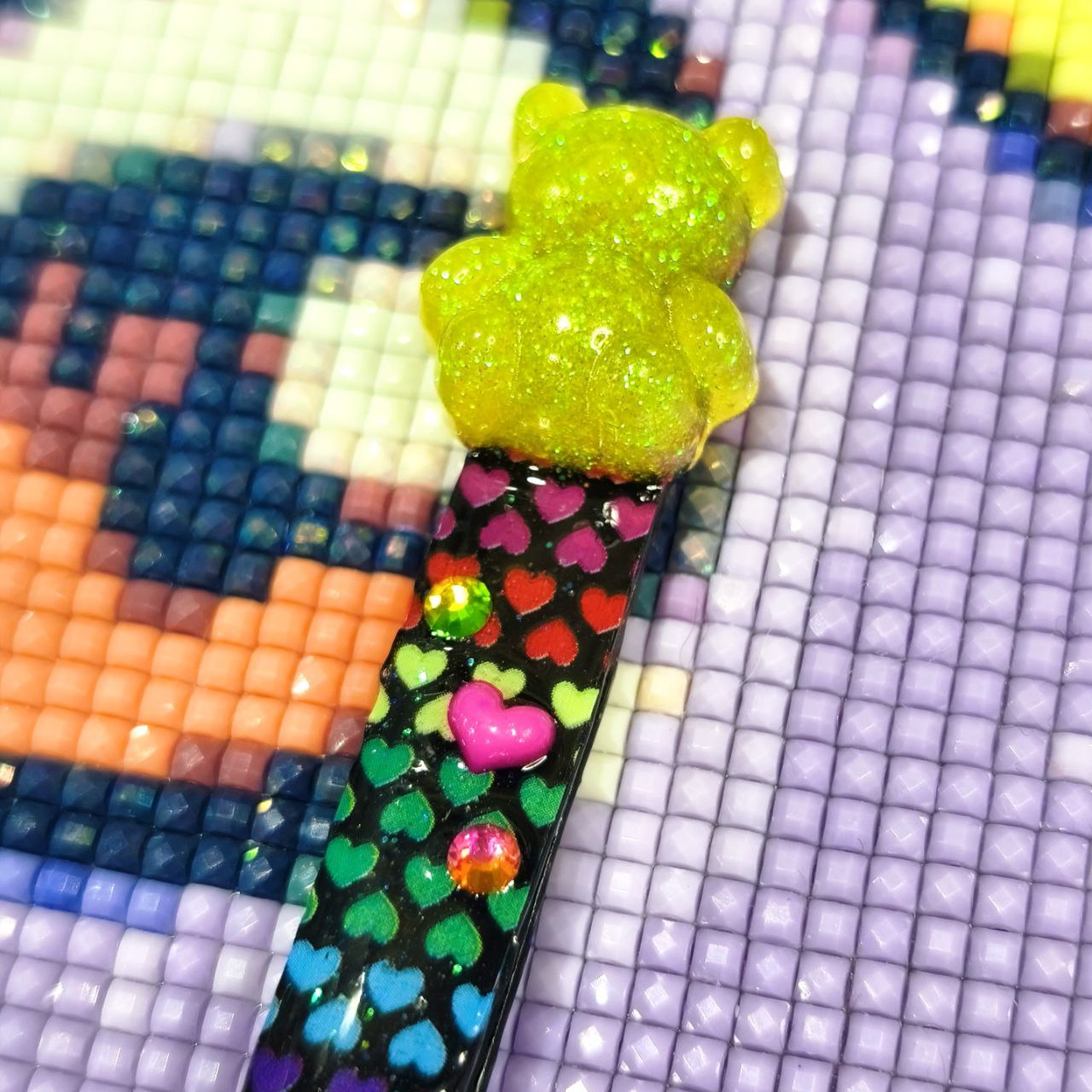 Pinzas Decoradas - Osito amarillo