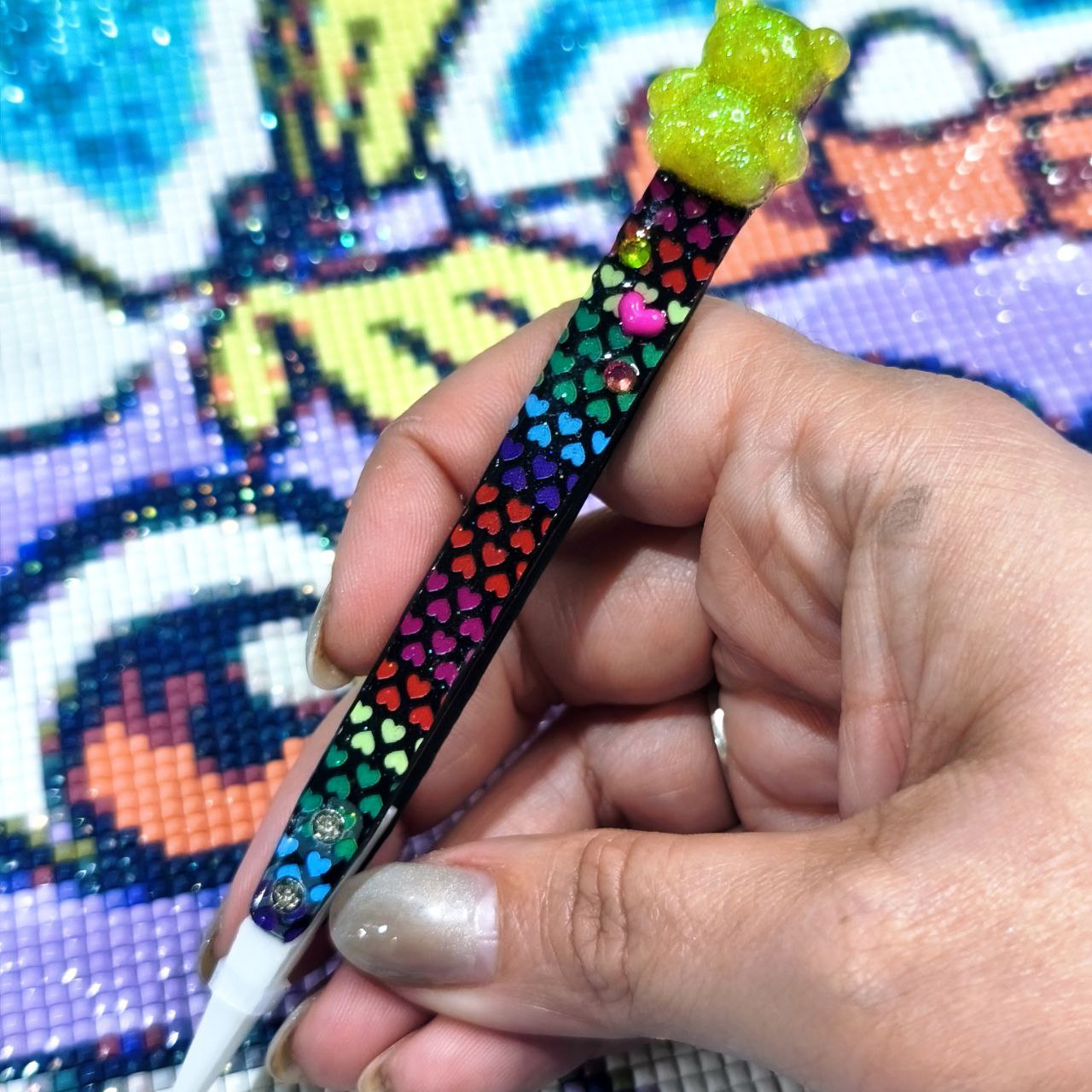 Pinzas Decoradas - Osito amarillo