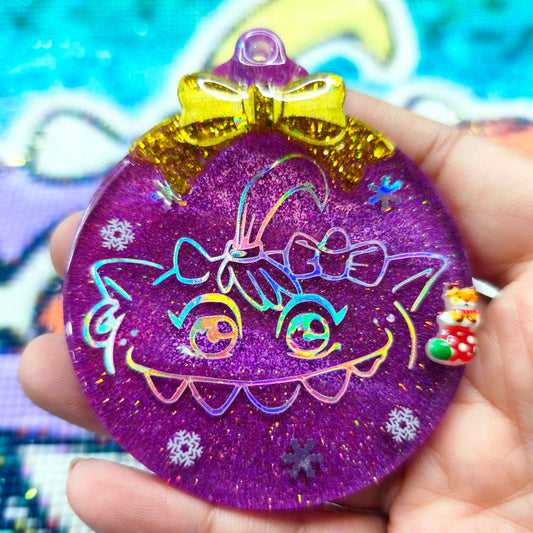 Bola Navidad Glitty Vinilo