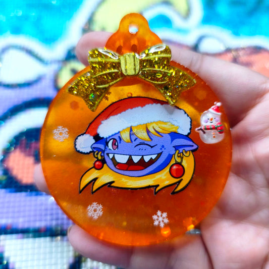 Bola Navidad Glitty Christmas Naranja