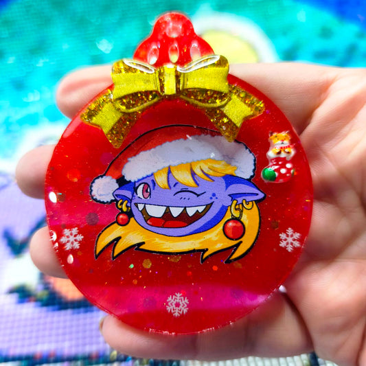 Bola Navidad Glitty Christmas Roja