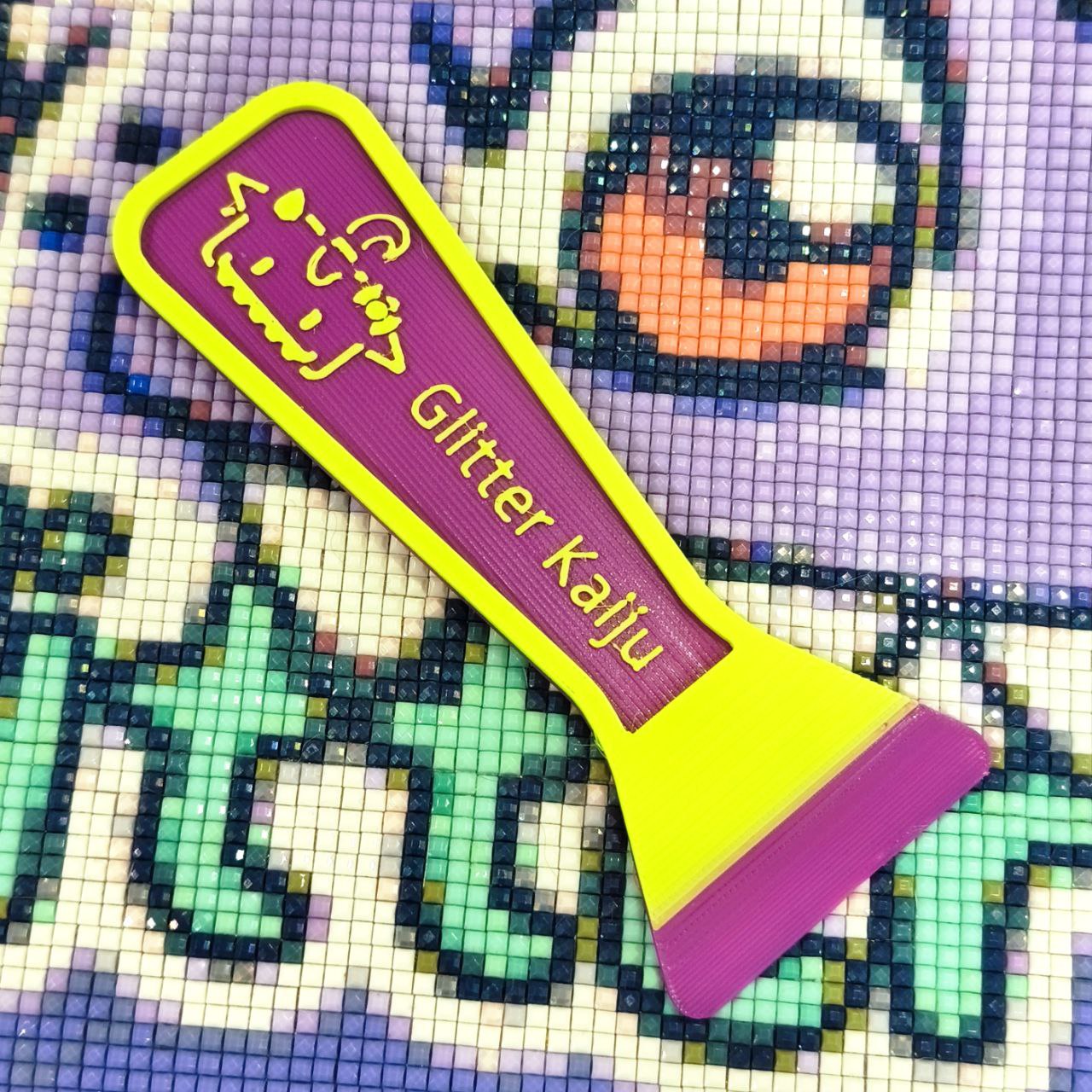 La Helper - Espátula 3 en 1 Verde Manzana/Burdeos