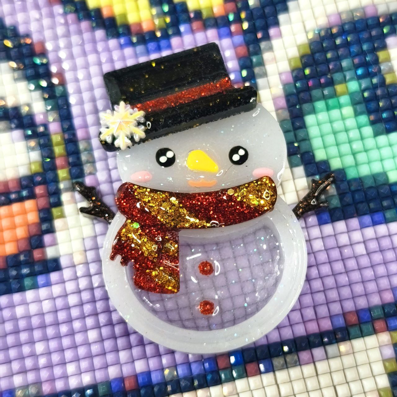 Cover Basurilla Navidad - Muñeco nieve