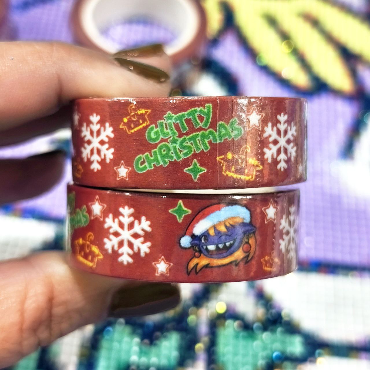 Washi Tape Rojo - Glitty Christmas