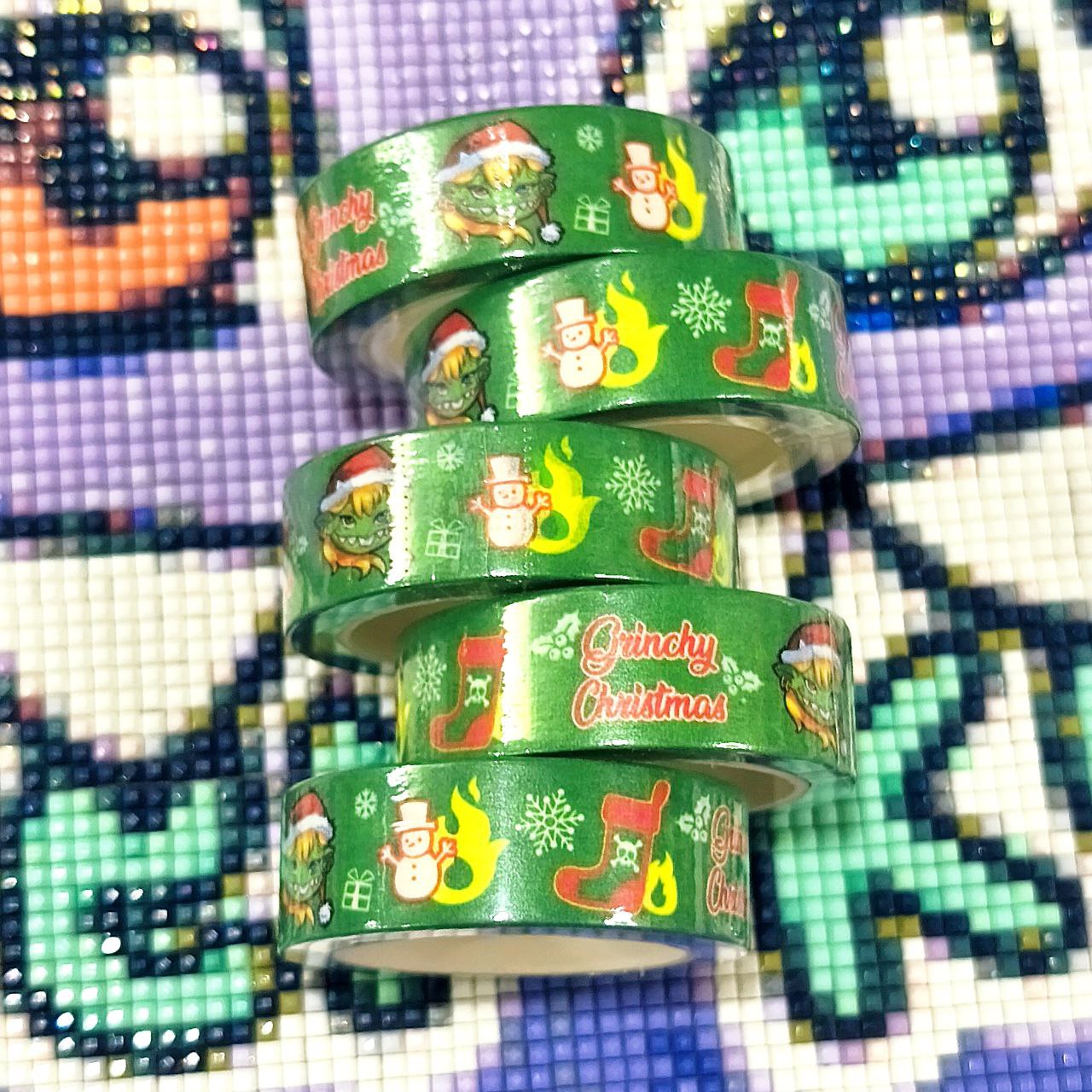 Washi Tape Verde - Grinchy Christmas