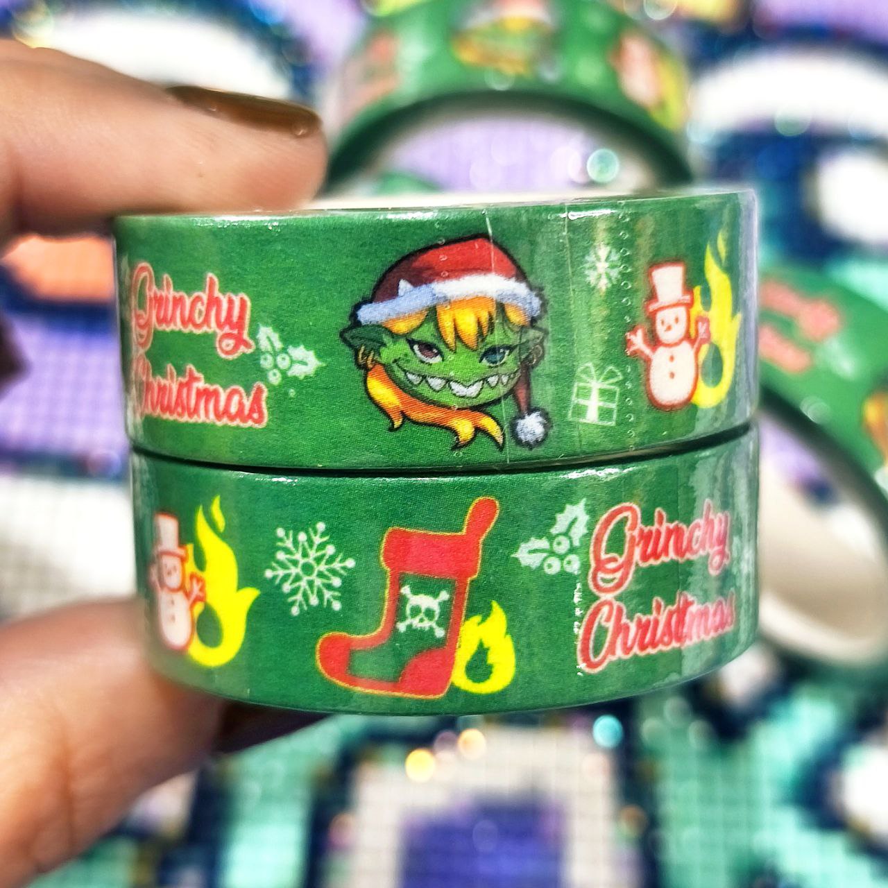 Washi Tape Verde - Grinchy Christmas