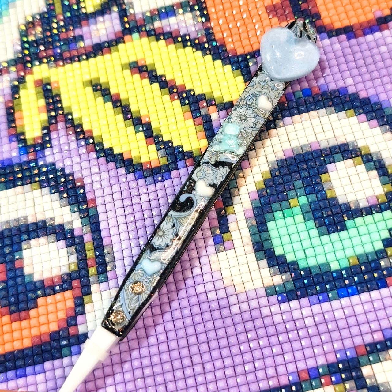 Pinzas Decoradas - Cachemir Azul