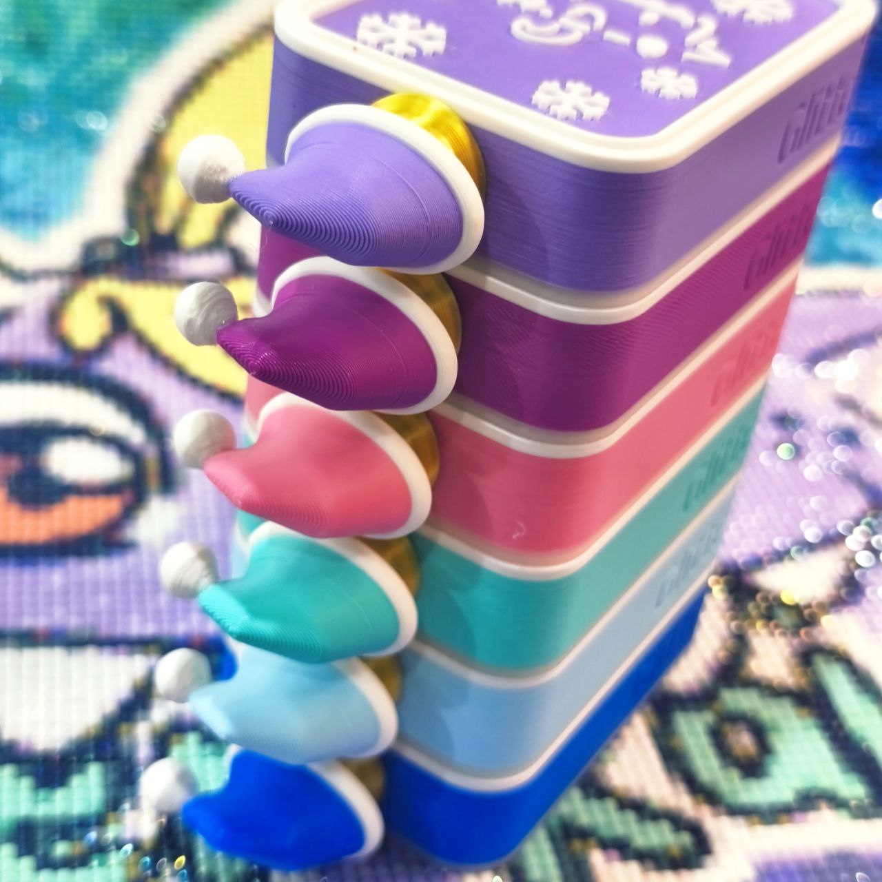 Mini Chest Navidad Azul Turquesa