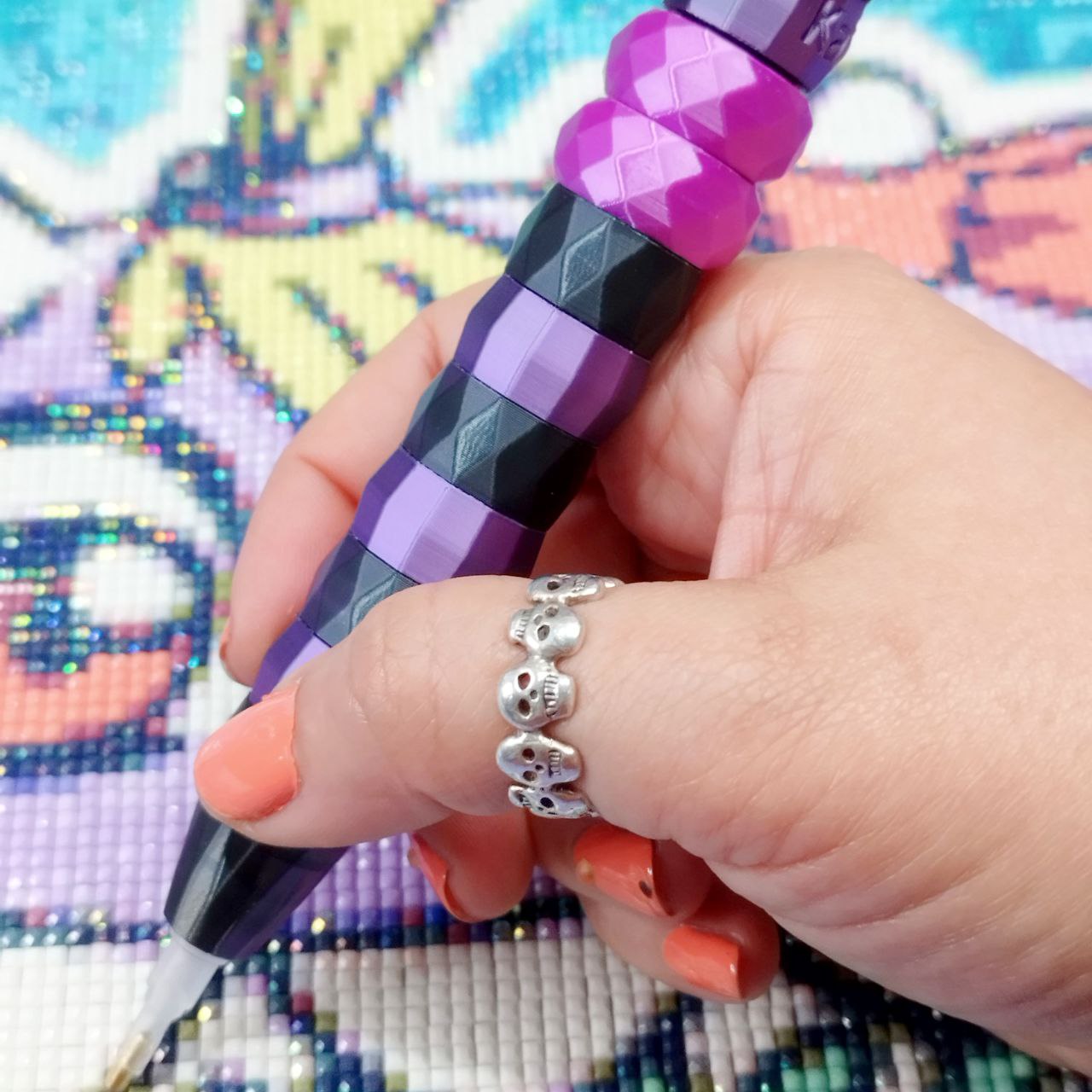 Chest + Pen Diamond Lilac/Black
