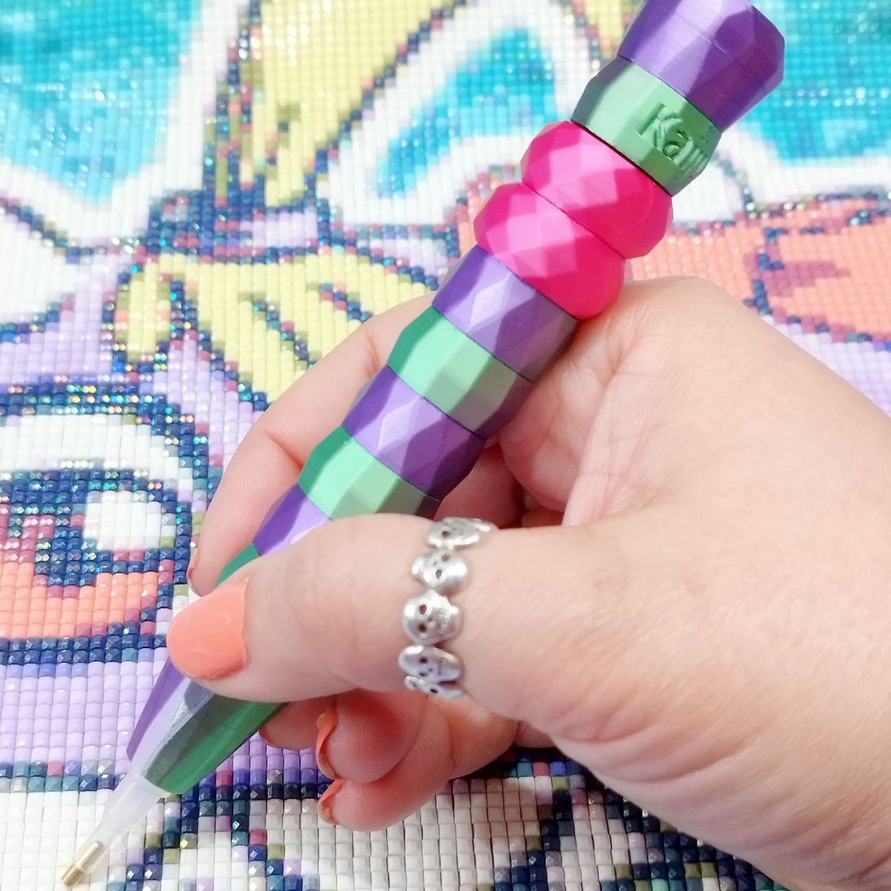 Chest + Diamond Pen Green/Lilac