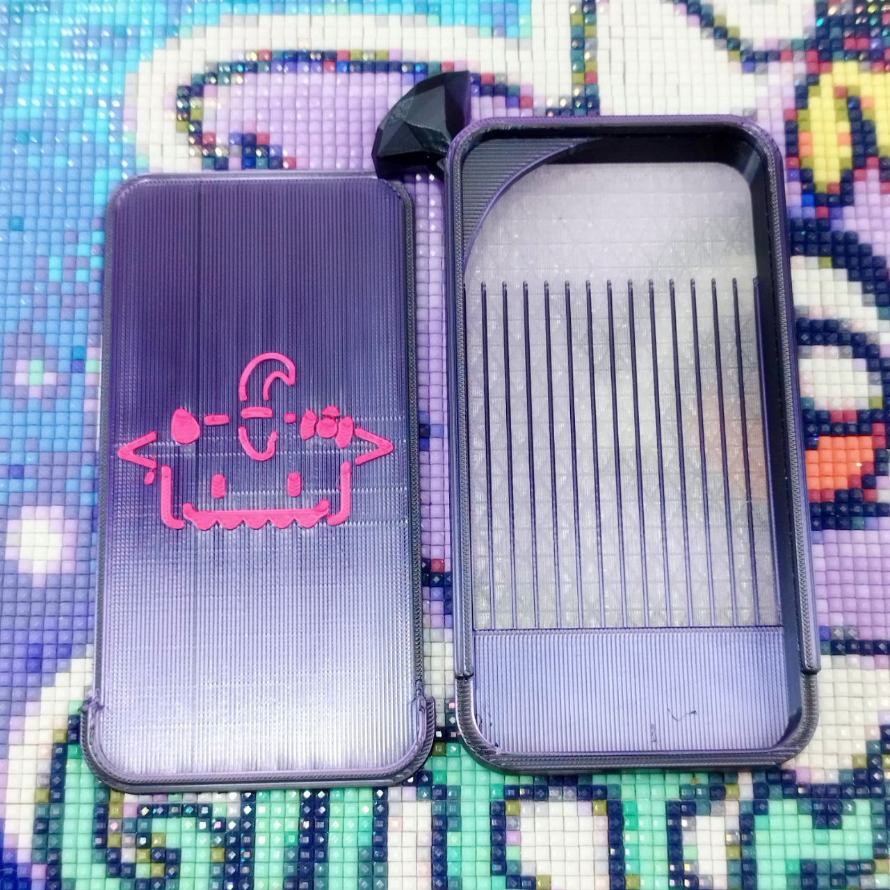 Chest + Pen Diamond Lilac/Black