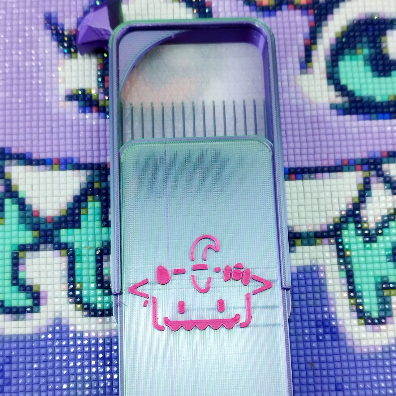 Chest + Diamond Pen Green/Lilac
