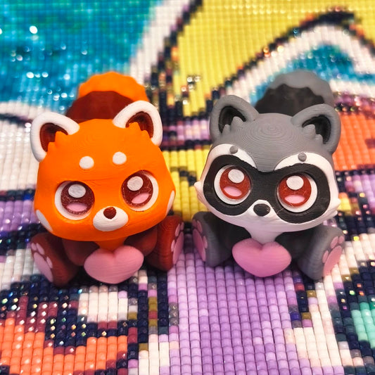 Raccoon/Red Panda by PuffyPuff