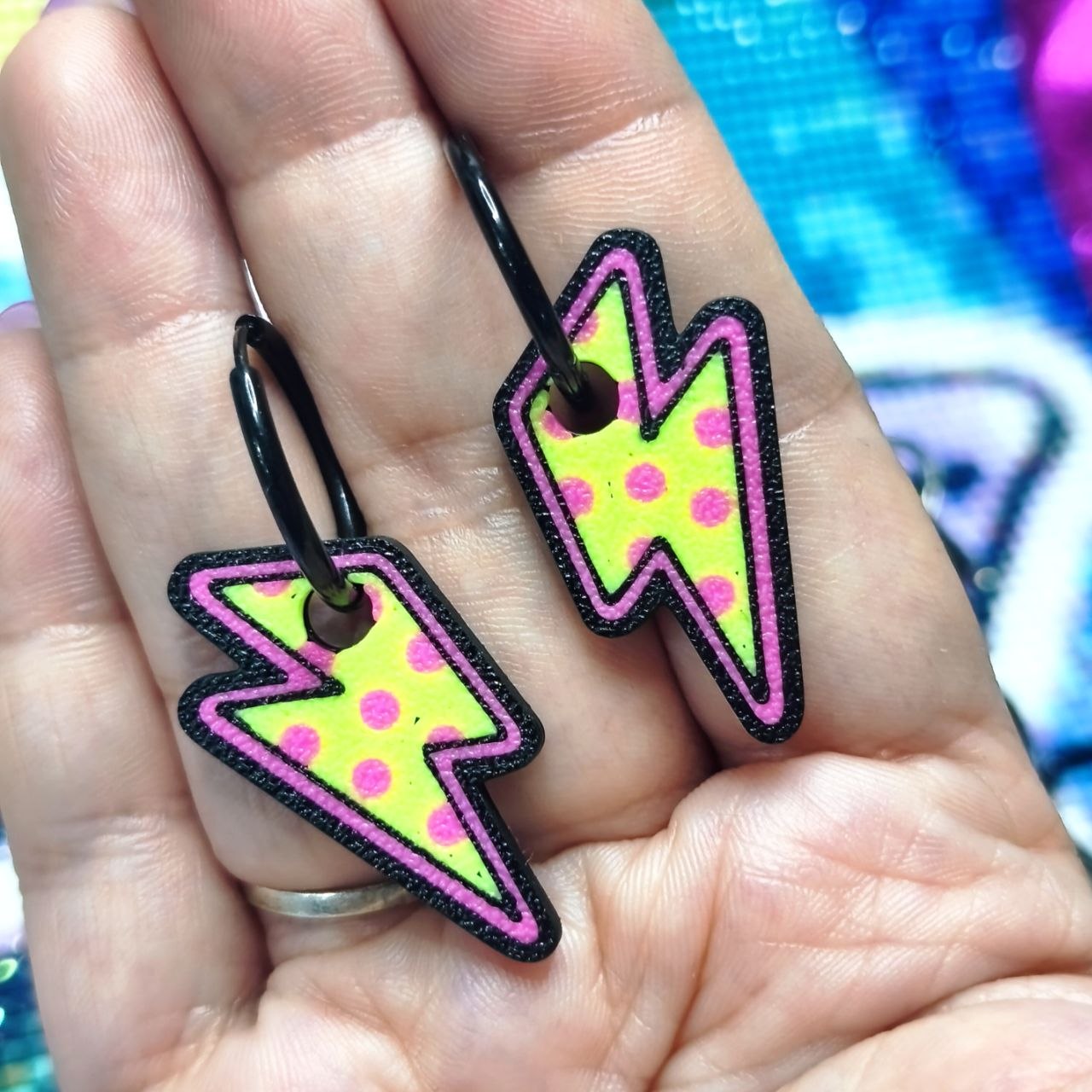 Topitoz Stud Earrings - Lightning Bolt