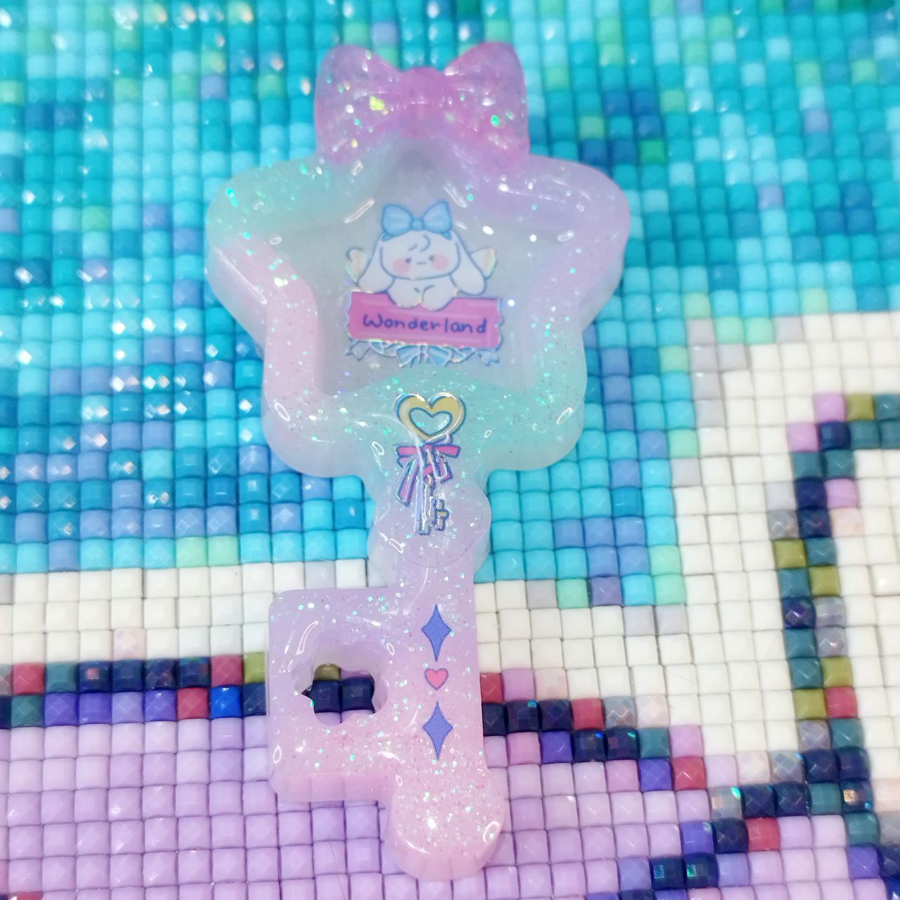 Trash can key cover