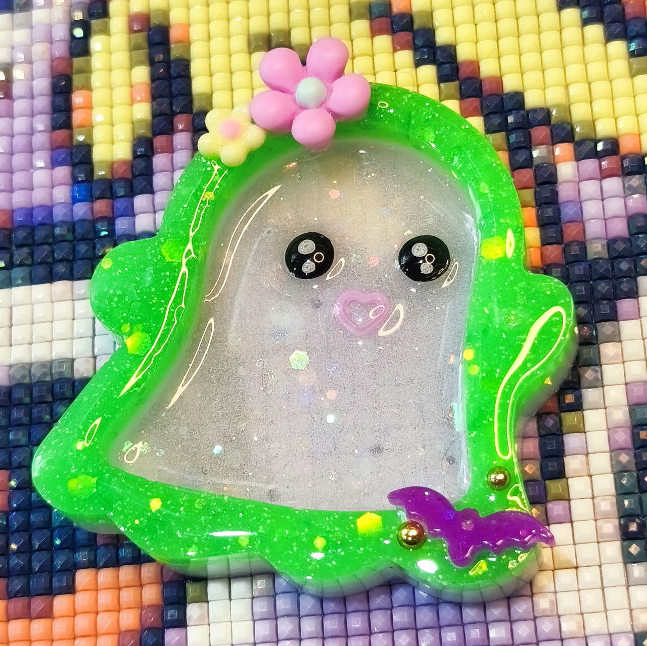 Cover Basurilla Fantasma Kawaii Verde