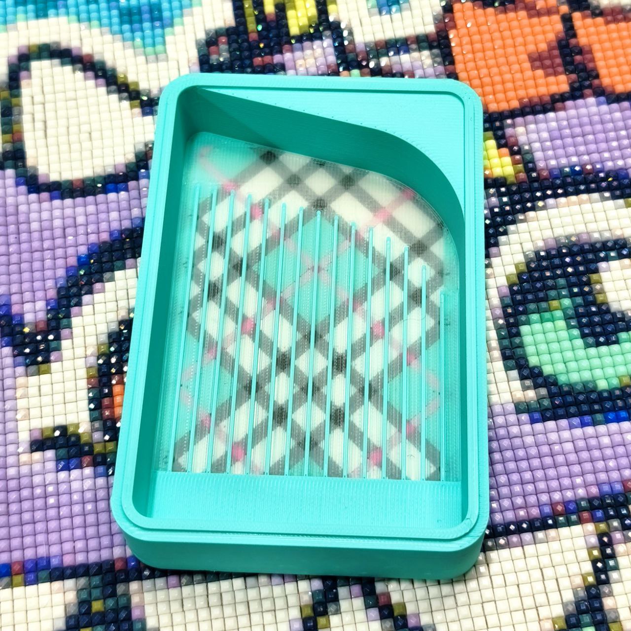 Bandeja Mediana New Origin - Tartán Turquesa