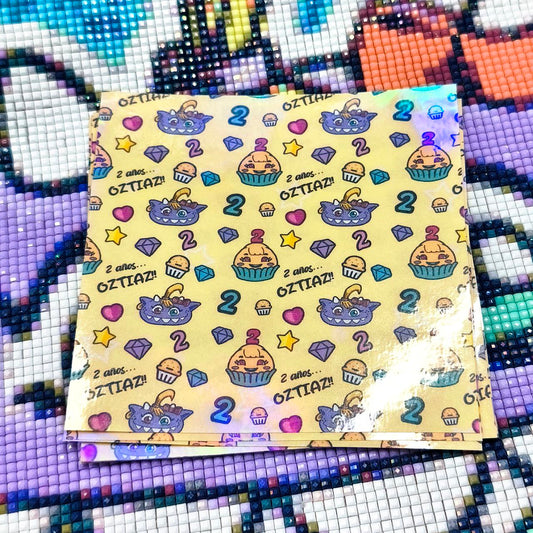 "Papelorios" 10x10cm - 2nd Anniversary